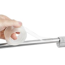 Curtain Rod Tape Glide Clear, Curtain Rod Slide Smooth Tape