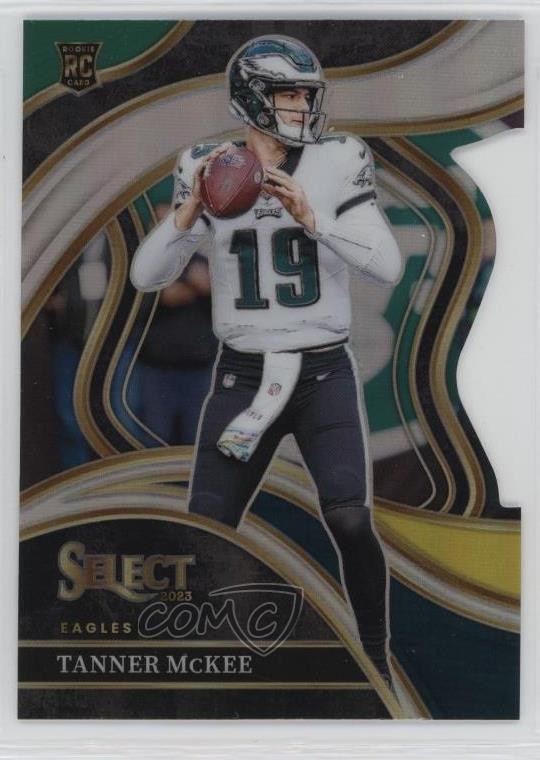 2023 Panini Select Club Level Green & Yellow Prizm Die-Cut Tanner McKee 19mb