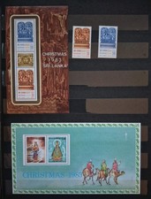 Briefmarken Sri Lanka Weihnachten 1983, 85, 87, 88, 90 Postfrische Sätze