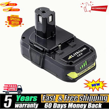For RYOBI P108 18V One Plus High Capacity Battery Lithium-Ion Battery p105 p102