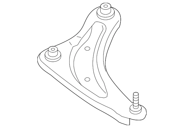 Nissan LEAF 2013-2017 genuino - brazo de control inferior 54501-3NF0A Foto 2 de 3