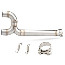 51mm Exhaust Mid Link Pipe Connector Slip On For Yamaha FZ6 FZ6N FZ6S 2004 -2009