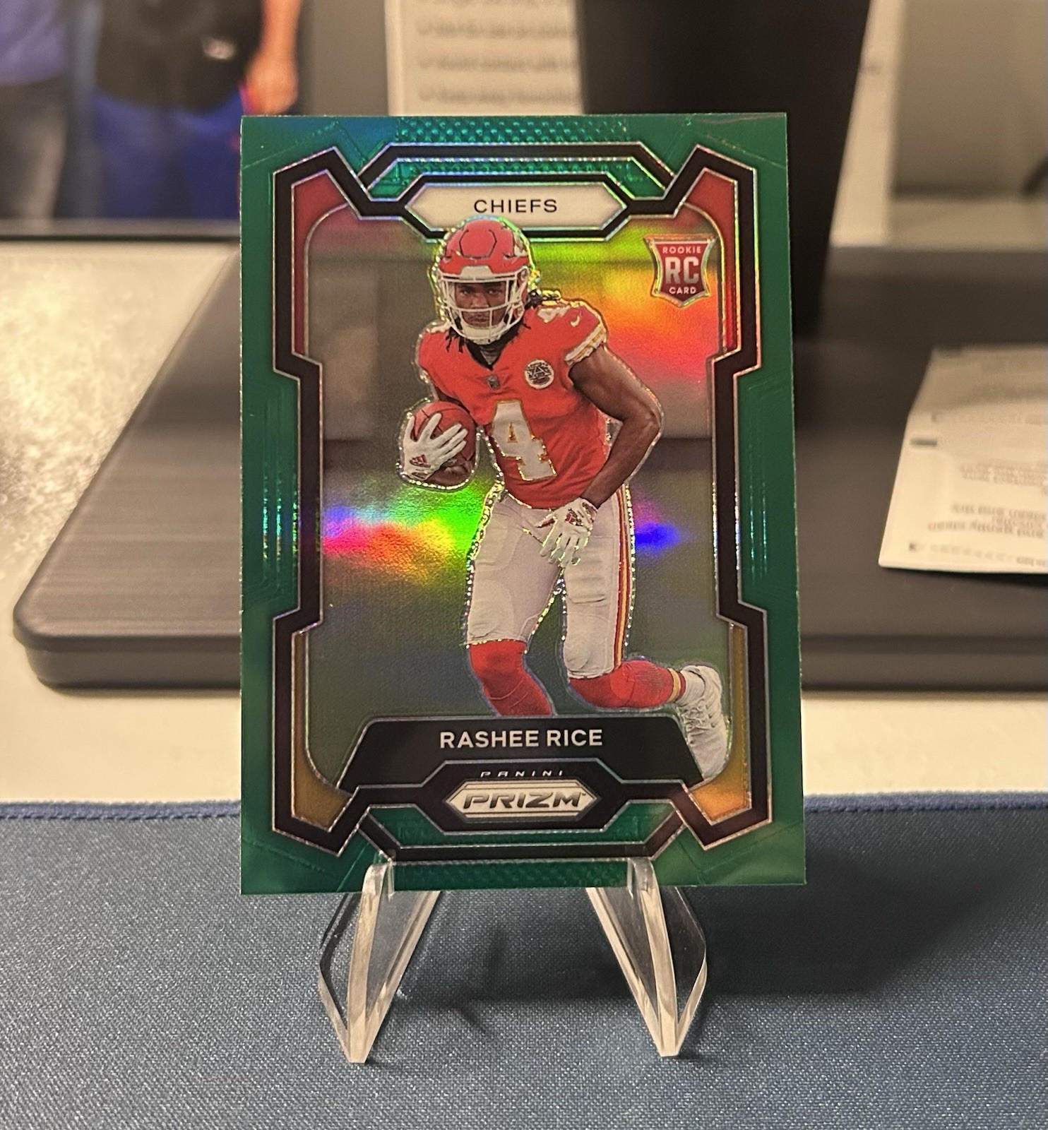 2023 Panini Prizm - Rashee Rice #350 Green Prizm RC
