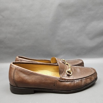 Cole Haan Ascot Loafers Mens 10.5 Brown Leather Horsebit Dress