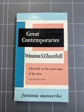 VINTAGE WAR BOOK GREAT CONTEMPORARIES WINSTON CHURCHILL GREAT MEN  WW2 U