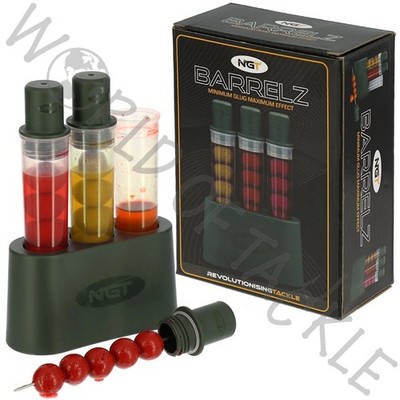 Glug Pot Carp Fishing NGT Barrelz for Pop Ups Hookbaits Boilies Glugging Tubes