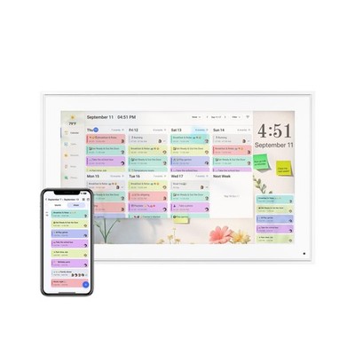 Digital Calendar 15.6 Inch, Electronic Calendar Chore Family Schedules, Smart...
