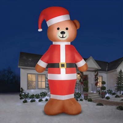 Gemmy 20ft Colossal Christmas Santa Bear Airblown inflatable NIB ''Free Shipping''