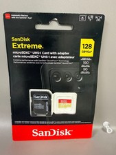 SanDisk Extreme | 128GB | Micro SD XC | UHS-I U3 A2 V30 Memory Card + Adapter BN
