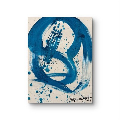 HASWORLD ORIGINAL ABSTRAKTER EXPRESSIONISMUS TINTE WASCHUNG KUNST INNENARCHITEKT MODERN