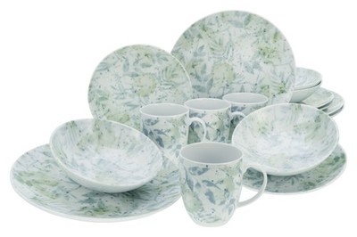 CreaTable Home Tropical Kombiservice 16-tlg Porzellan