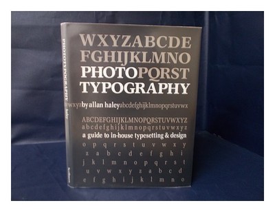 Allan Haley Phototypography Hardcover Buch Design 143 Seiten Scribner
