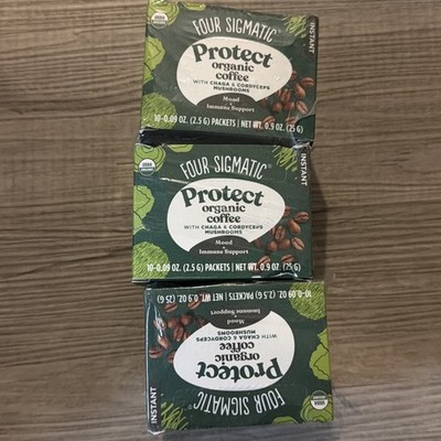Four Sigmatic Protect Organic Coffee w/Chaga & Cordyceps Mushrooms 3pk - 10 Each