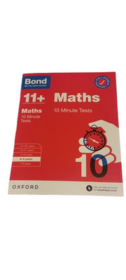 BOND 11+ Maths 10 Minute Tests Ages 8-9 Full Answer Support