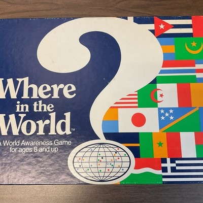Vintage 1968 Where in the World? Aristoplay Board Game Ages 8+ Complete Fun Lear