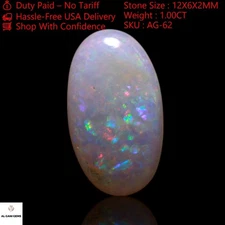 1.00 Cts Natural Fire Opal Gemstone Bracelet Making Oval Cabochon 12x6x2 mm