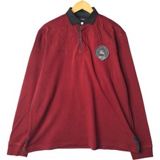 Vintage Burberry long-sleeved rugby shirt size XXL men's 