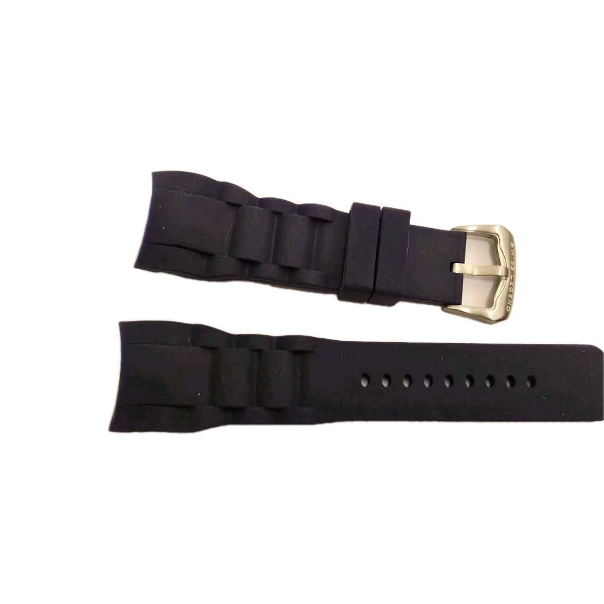 Swiss Legend Commander Watch Strap Band Silicone Navy Blue 26mm | eBay