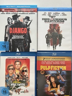 Tarantino Blu Rays 4 Stück Pulp Ficiton/Django Unchained/Inglorious Basterds