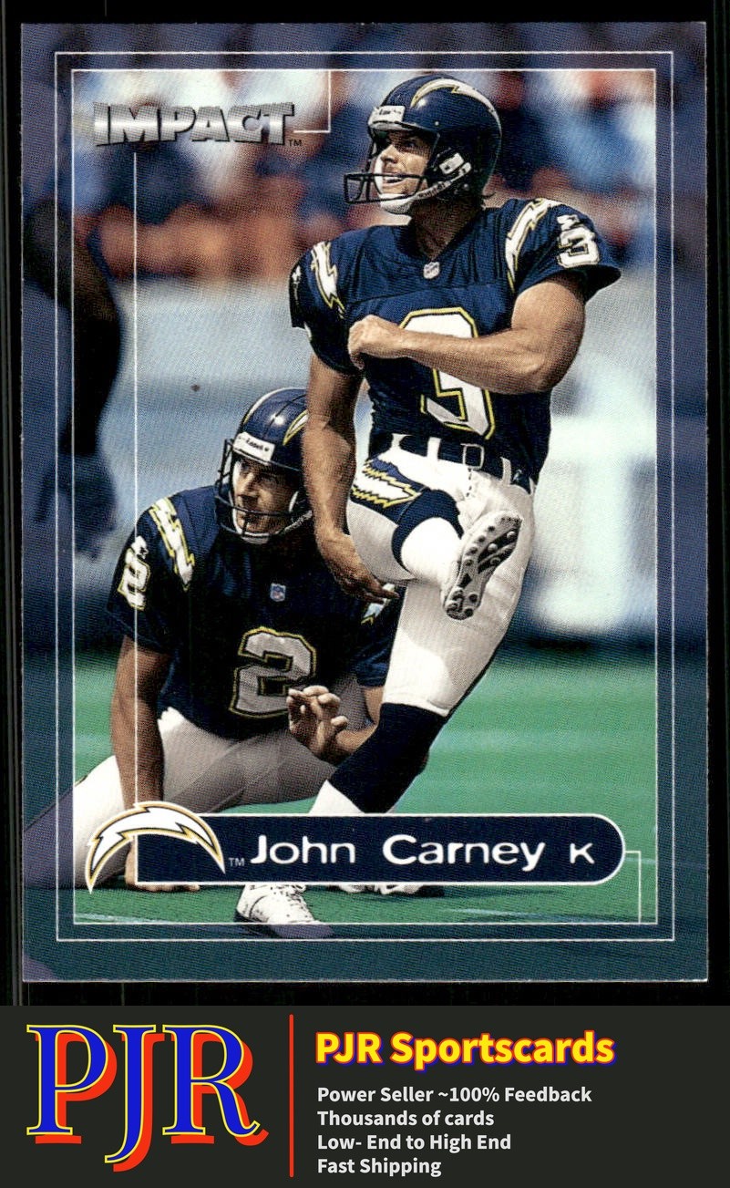 John Carney 2000 Impact #171 San Diego Chargers