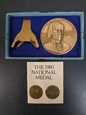 Medallic Art Co Bronze Medal James Madison US Capitol Historical Society 1980 3"