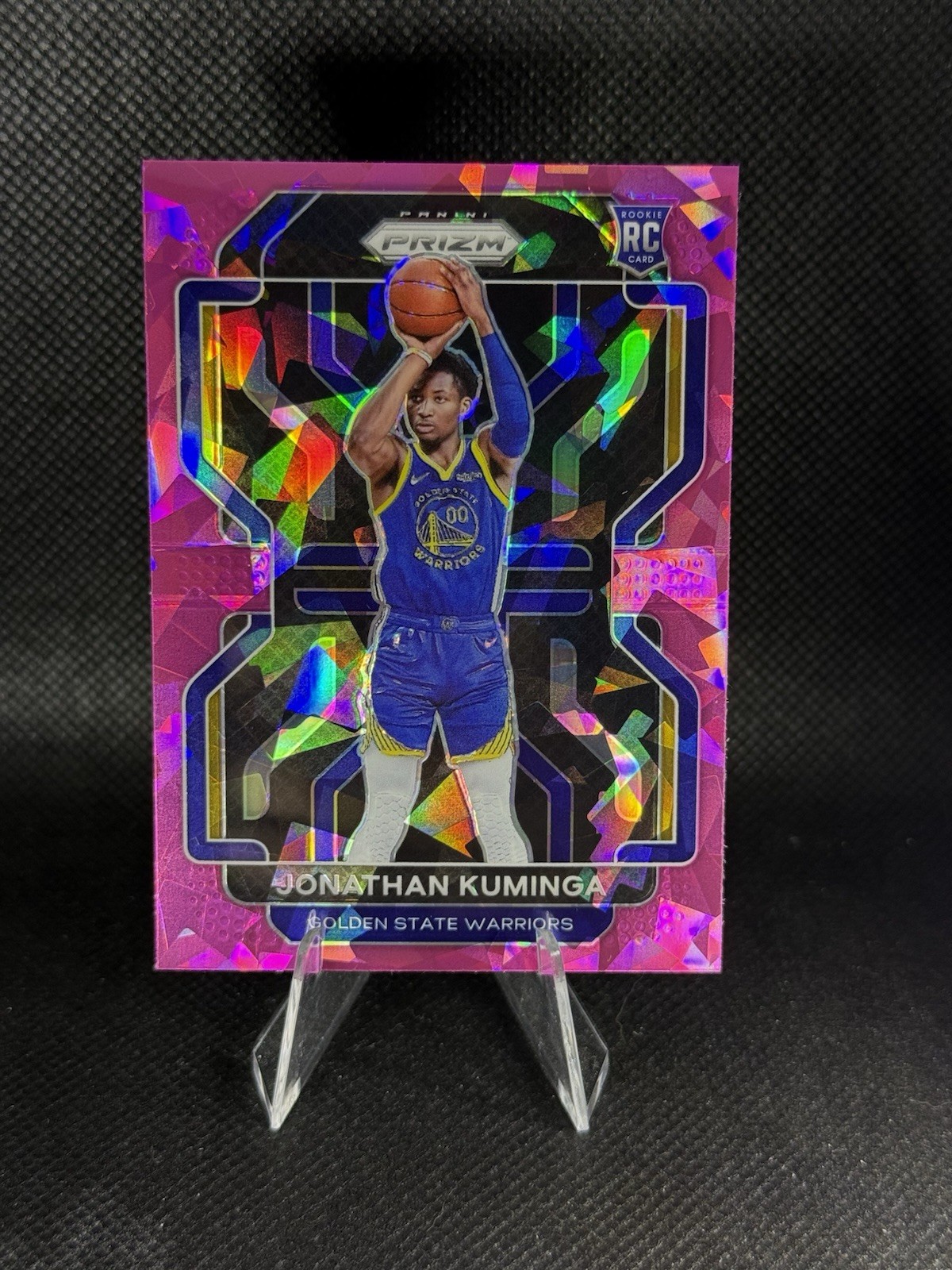 2021-22 Panini Prizm - Pink Ice Prizm #307 Jonathan Kuminga (RC)