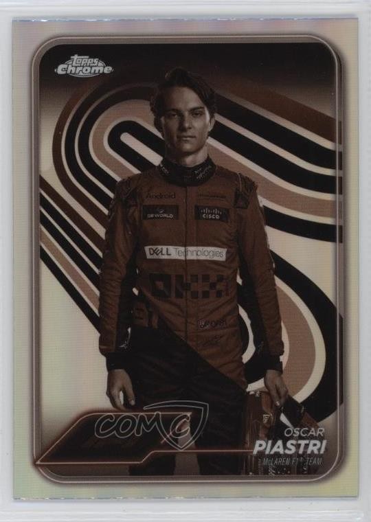 2024 Topps Chrome Formula 1 F1 Drivers Sepia Refractor Oscar Piastri #8 0a8d