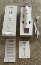 Pluxy Epil Pro 3 Facial Epilator Wand Pink/White   Open Box Tested Working