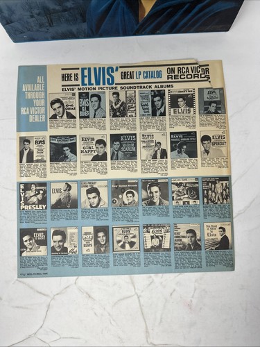 Vintage Elvis Presley LP COVER ONLY Golden Records Elvis' Christmas Album VTG - Imagen 4 de 8