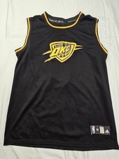 Adidas Russell Westbrook Oklahoma City Thunder #0 Jersey Black And Yellow.