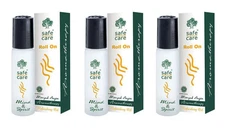 3 x Safecare Roll On Minyak Angin Aromatherapy Refreshing Oil Relieves Headache