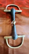 D Ring Full Cheek Horse Snaffle Bit Never Rust & Rubber England 