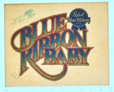 Original VINTAGE 1970s Heat Transfer | Pabst Blue Ribbon Baby - Holoubek Studios