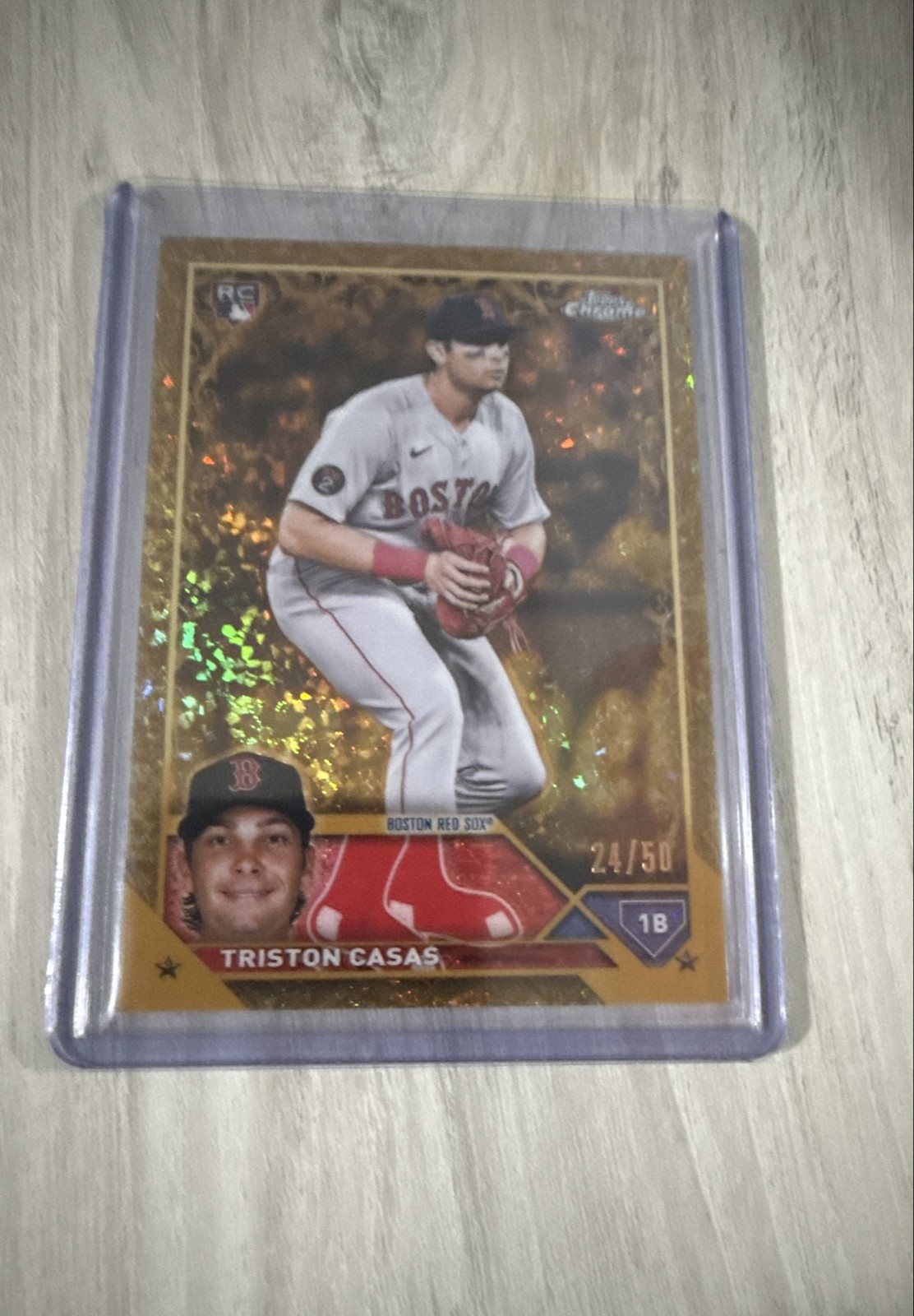 2023 Topps Gilded - Triston Casas #29 Gold Mini-Diamond Refractor 24/50 