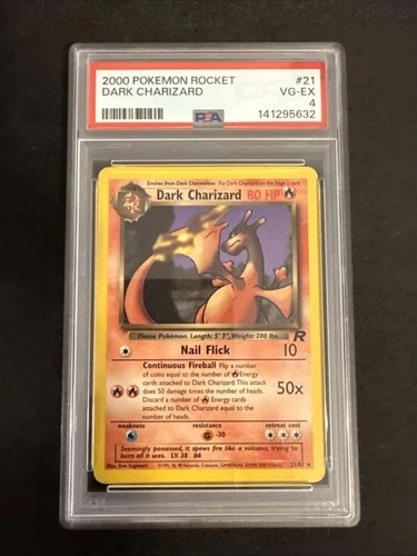 2000 Pokemon Rocket Dark Charizard PSA 4