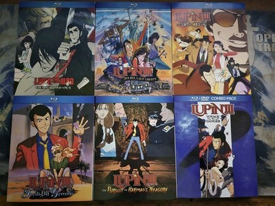 Anime Lot   Lupin The 3rd (Blu Ray/DVD) Movie / Film Collection