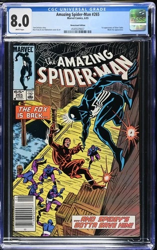 Amazing Spider-Man #265 CGC 8.0 Newsstand 1985 Marvel (1st app Silver Sable)
