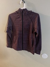 All In Motion Youth Size Medium Sweat Jacket Full Zip In Plum NWT