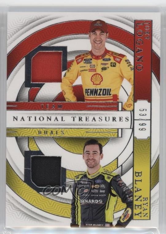 2024 Panini National Treasures Team Duals 53/99 Ryan Blaney Joey Logano 14hk