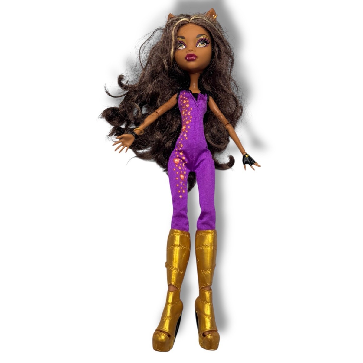 Monster High Music Festival Clawdeen Wolf Doll Purple Jumpsuit | eBay