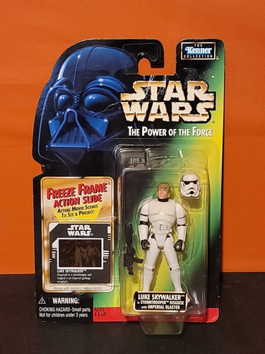 Star Wars Power of the Force Luke Skywalker Stormtrooper Disguise Freeze Frame - Foto 1 di 2