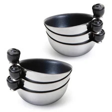 Egg Poacher Replacement Spare Stainless Steel 68mm in Diameter Anti-Stick PFO...