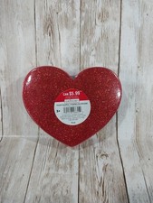 New Glitter Foam Hearts 5.5" Crafts 15 Count Valentine's Party Decor Kids School