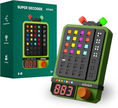 Super Decoder 600-Level Code-Breaking Puzzle Handheld Game for 1-2 Players