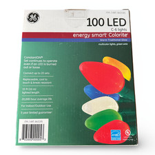 UPC 803993000053 product image for Vintage GE 100 LED C-6 Christmas Lights- Multi 33 Ft (T-19) NEW | upcitemdb.com