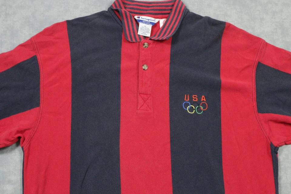 Camisa De Colección Juegos Olímpicos de Estados Unidos Para Hombres XL Roja Marina Campeón de los Juegos Olímpicos Nissan Años 90 Foto 2 de 4