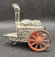 Vintage 1930s Manoil Lead Field Kitchen Wagon Trailer US-70 Military Toy Barclay