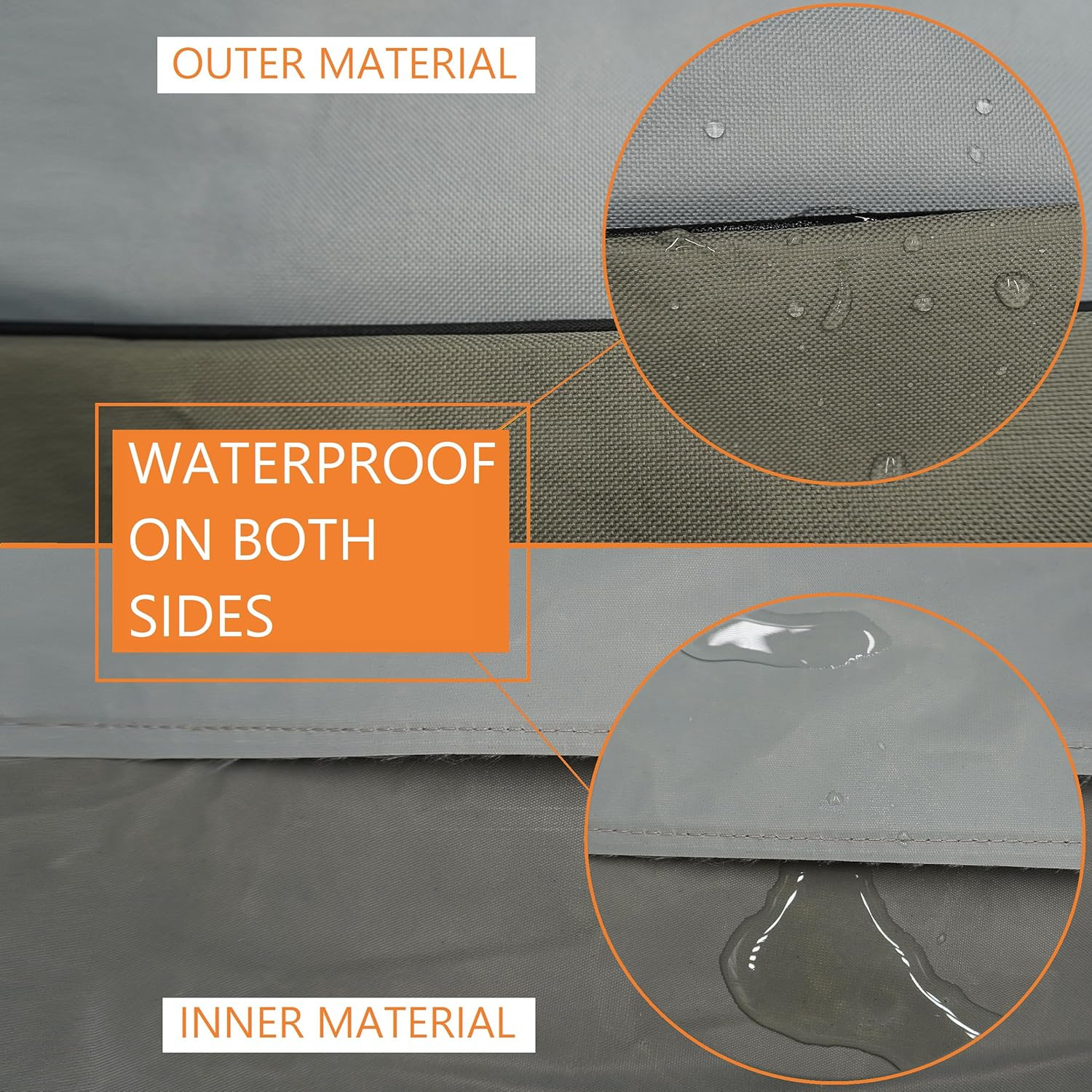 - Extra Thick Air Conditioner Cover for Outside Units - Durable Winter, Waterpro