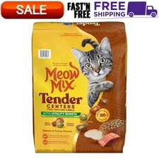 Meow Mix Tender Centers Vitality Bursts, Salmon & Turkey Flavor, 14.2 lb. Bag
