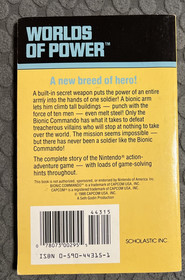 Bionic Commando Worlds of Power #6 Nintendo NES Story Book RARE w/ CARD